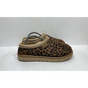 UGG Tasman Slippers Leopard Print Calf Hair Slip-On Mules Womens Size 11 1112290